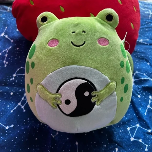 Squishmallows Micha the Frog with Yin Yang - Picture 1 of 4